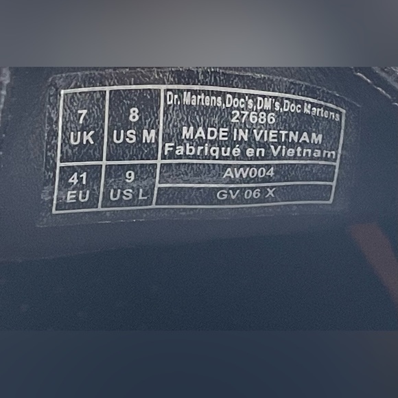 Dr. Martens Doc Skull Leopard Print Oxfords Black Men Size 8 & 11 27686 New - Picture 10 of 10